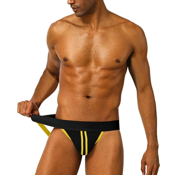 Delliss Men's Solid Color Comfy Basic Stretch Underpant