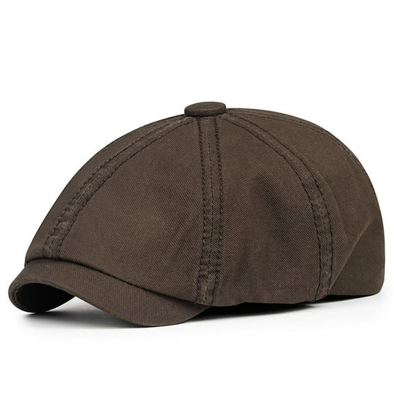 Delliss Men's Summer Weave Flat Cap Newsboy Hats Breathable Irish Cabbie Cap