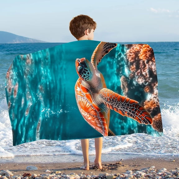 Delliss Microfiber Portable Beach Towels Beach Blanket Towel Soft Super Water Absorbent Beach Throw Towel