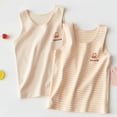 thumbnail image 1 of Delliss Sleeveless Summer Tank Tops 2PCS U Neck Striped Strap Comfortable Soft Printed Top Girls and Boys Bottom Top, 1 of 1