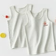 thumbnail image 1 of Delliss Sleeveless Summer Tank Tops 2PCS U Neck Striped Strap Comfortable Soft Printed Top Girls and Boys Bottom Top, 1 of 1