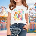 thumbnail image 1 of Delliss Summer Birthday Day Graphic Cotton Tops Girls Short Sleeve T-Shirt Casual Top Tees Kids, 1 of 6