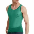 thumbnail image 1 of Delliss Summer Men's Sleeveless Top Transparent I-Shaped Sports Fitness Top Solid Color Base Round Neck Vest, 1 of 5