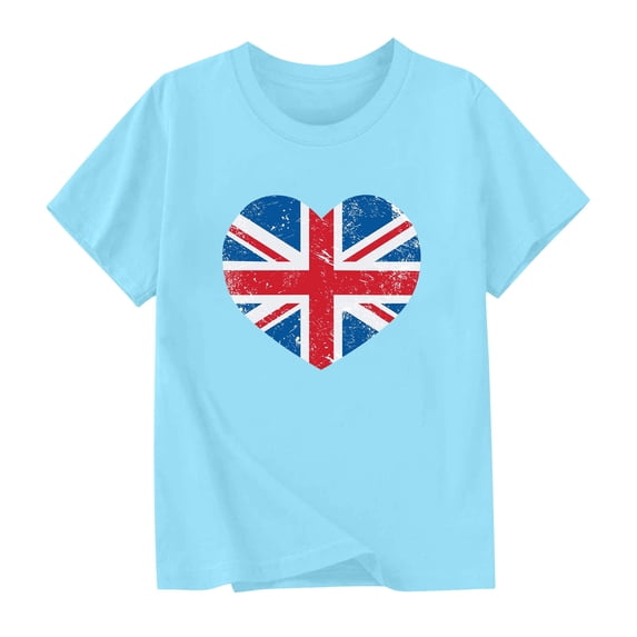 Delliss Toddler Baby Girls Cute Shirts Casual Short Sleeve Tops Loose Blouses 2-14 Years