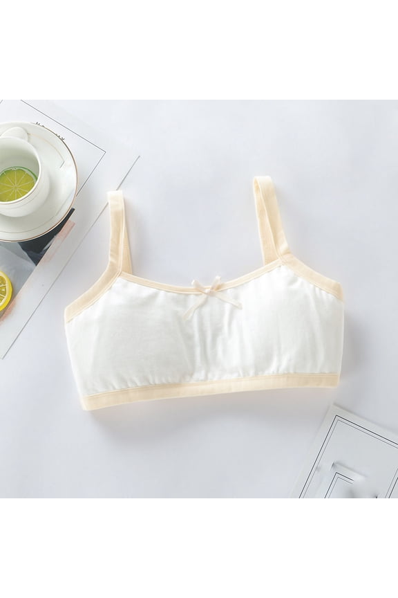 Toddler Baby Girls Trendy Seamless Bra Comfy Breathable Wireless Bras