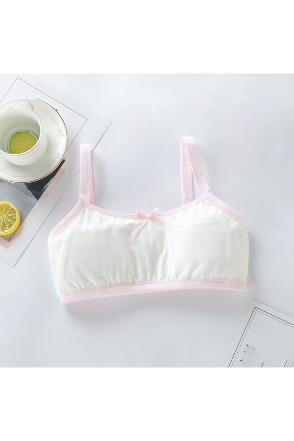 Toddler Baby Girls Trendy Seamless Bra Comfy Breathable Wireless Bras