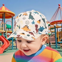 Delliss Toddler Baseball Hat Baby Dinosaur Printed Baseball Cap Infant Boys Girls Sun Hat Breathable Cute Hats for Spring Summer