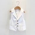 thumbnail image 1 of Delliss Toddler Boys 3 Button Fashion Lapel Formal Suit Solid Color Vest Casual Jacket 2-15 Years, 1 of 3