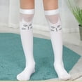 thumbnail image 1 of Delliss Toddler Girl's Knee High Socks Thin Style Stockings Cute Print Casual Long Socks 3-12 Years, 1 of 9