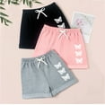 thumbnail image 1 of Delliss Toddler Girls Shorts Set 3 Pack Girls Butterfly Printing Drawstring Shorts Kids Summer Shorts Set, 1 of 6