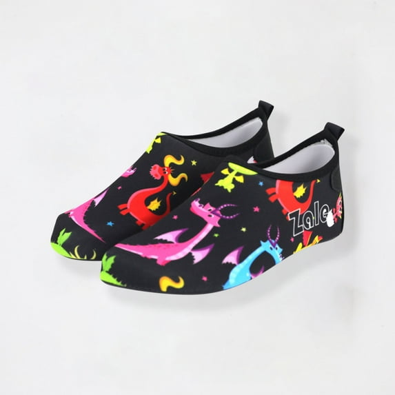 Delliss Toddler Kids Swim Water Shoes Quick Dry Non-Slip Water Skin Barefoot Sports Shoes Aqua Socks for Boys Girls Toddler