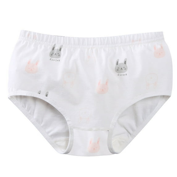 Delliss Toddlers Little Girls Cotton Briefs Panties Pack Cat Print Underwear Kids Briefs