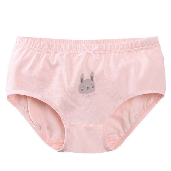 Delliss Toddlers Little Girls Cotton Briefs Panties Pack Cat Print Underwear Kids Briefs
