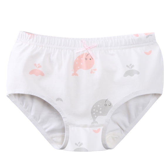 Delliss Toddlers Little Girls Cotton Briefs Panties Pack animal Print Underwear Kids Briefs