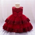 thumbnail image 1 of Delliss Tutu Dress for Girls Sparkly Sequin Tulle Tutu Dress 6M-3Y Birthday Wedding Party Dress Toddler Girls Ball Gown Dress, 1 of 9