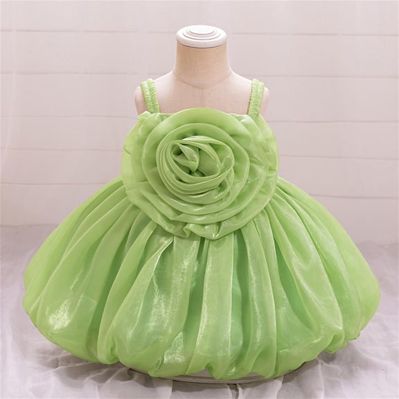 Delliss Tutu Dress for Girls Sparkly Tulle Princess Dress 6M-3Y Summer Dress Flower Girls Party Dance Dress