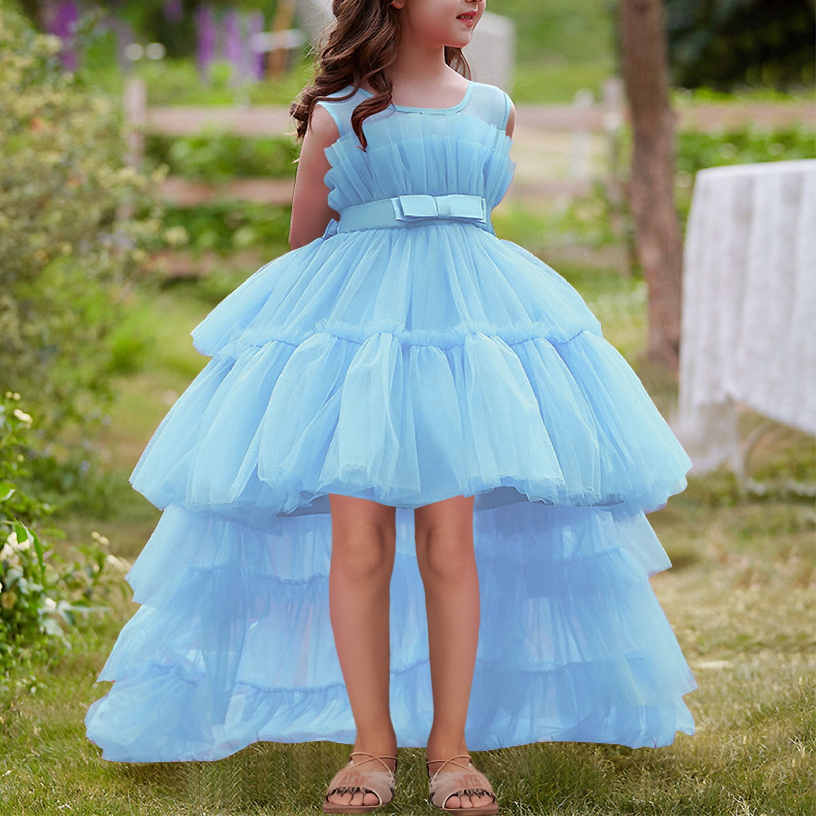 Delliss Tutu Dress for Girls Tulle Princess Birthday Party Prom Outfit  Toddler Girls Sneaker Ball Gown Dress 2-11Y - Walmart.com
