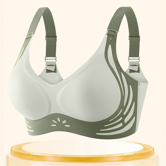 Delliss Wireless Bras for Women contrasting sponge underwear Non Wired Seamless fixed cup Bra with soft support, comfortable and breathable bra