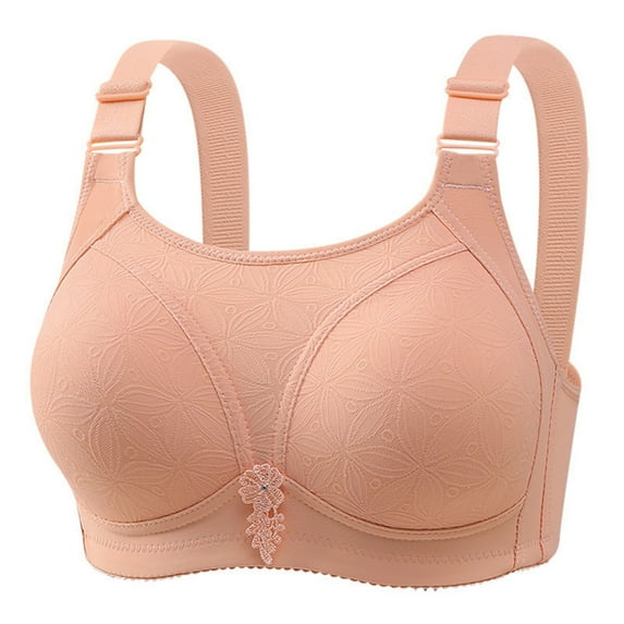 Delliss Wireless Bras for Women thin without steel ring,Widen straps, anti glare, gathering, breathable underwear, daily bra