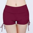 thumbnail image 1 of Delliss Women Swim Shorts High Waisted Swimsuit Drawstring Shorts Swim Bottom Board Yoga Shorts, 1 of 4