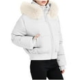 thumbnail image 1 of Delliss Women's Fall Winter Stand Up Collar Fashion Full Zipper Long Sleeve Warm Jacket, 1 of 8