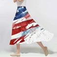 thumbnail image 1 of Delliss Women's Flowy Stylish Pleated Skirts Woman Boho Skirts Red XL, 1 of 5
