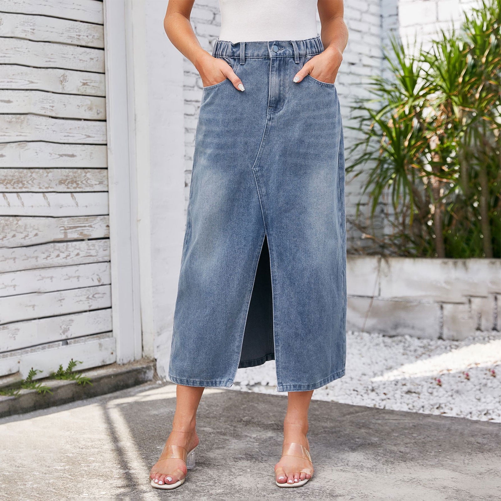 Lee® Women's Heritage High Rise Loose Fit Denim Skirt
