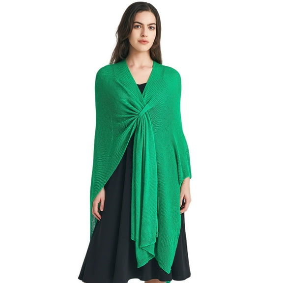 Delliss Women's Kimono Swimsuit Front Buckle Casual Coverups Shawl Summer Comfy Beach Loose Knitted for Swimwear