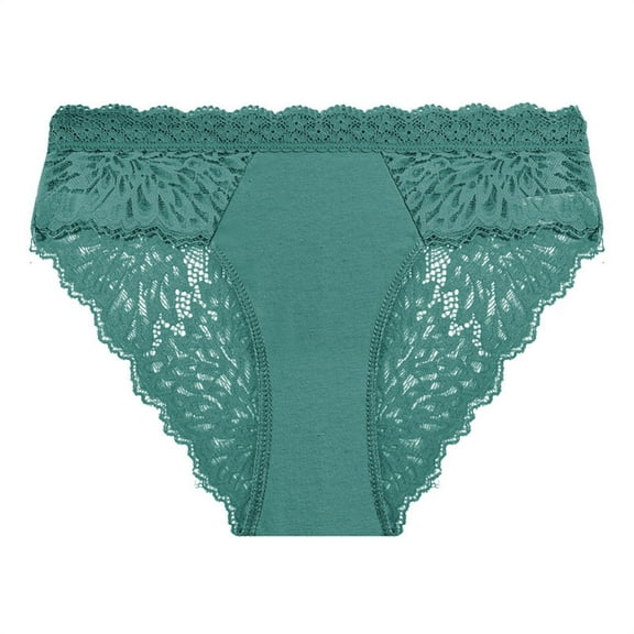 Delliss Women's Lace Bikini Brief Underwear Invisible Seamless Half Back Coverage Panties