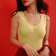 thumbnail image 1 of Delliss Women's Solid Color Tank Top With Padding Basic Blouse, 1 of 4