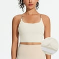 thumbnail image 1 of Delliss Women's Square Neck Crop Tank Top With Padding, 1 of 4