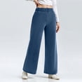 thumbnail image 1 of Delliss Women's Straight Simple Jeans Pants Loose Jeans With Pockets Dark Blue XL, 1 of 7