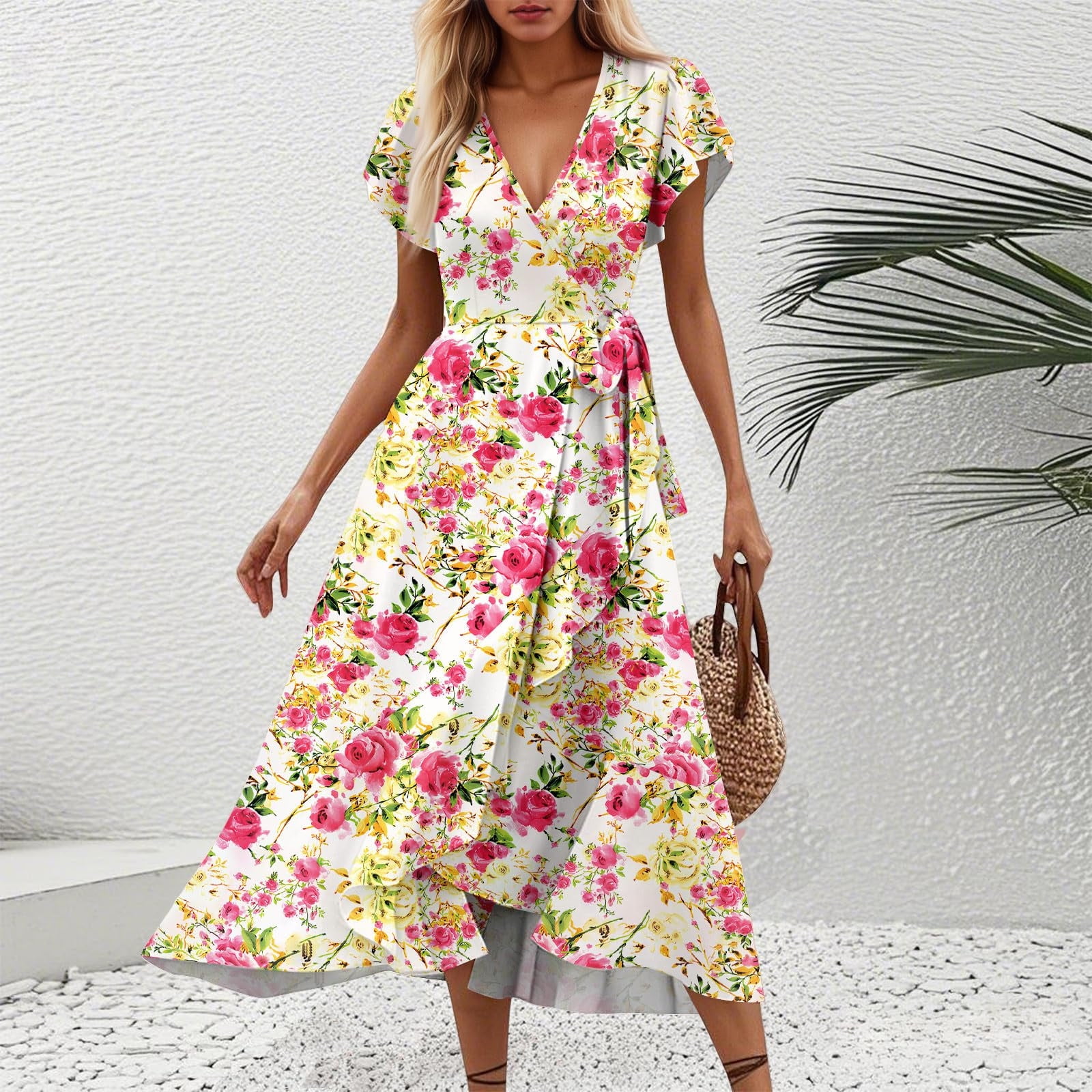 Fitted Floral Dress Women's Mock Neck Ruched Floral Mesh Bodycon Maxi Dress - Cap Sleeve Fitted Cocktail Party Dress Midi Dress With Sleeves Fitted Floral Dress Women's Mock Neck Ruched Floral Mesh Bodycon Maxi Dress - Cap Sleeve Fitted Cocktail Party Dress Midi Dress With Sleeves