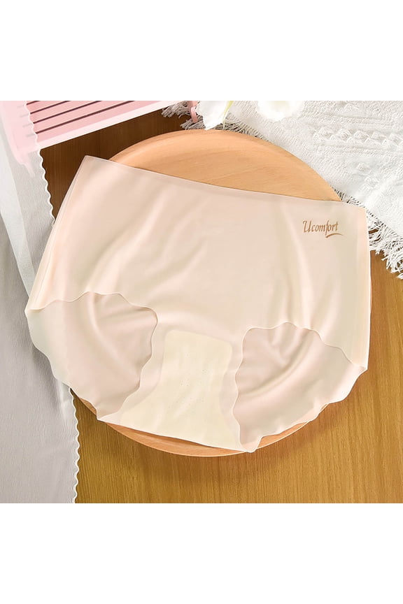 Women's Thin Fashion Comfy Briefs Ice Silk Seamless Underwear