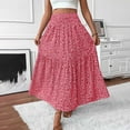 thumbnail image 1 of Delliss Women's Tiered Trendy Skirt Loose Ruffle High Waist Skirts, 1 of 6