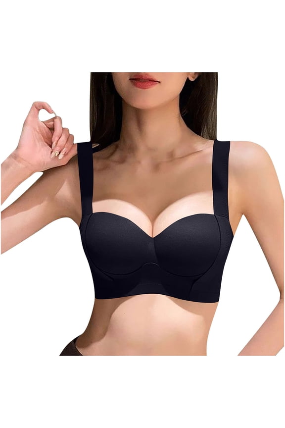 Women's Trendy Balconette Low Cut Bra Half Cup Push Up Lightly Padded Underwire