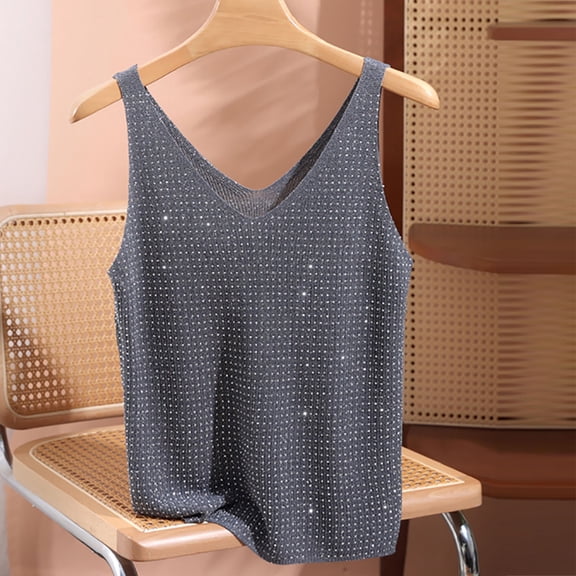 Delliss Women's V Neck Stylish Tank Top