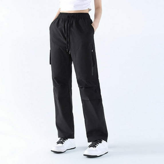 Delliss Women's Waterproof Drawstring Pants Windproof Outdoor Sports Pants