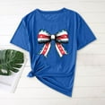 thumbnail image 1 of Delliss Womens Summer Bow print T-Shirt Graphic Tees Tops S-3XL, 1 of 4