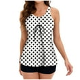 thumbnail image 1 of Delliss Womens Swimsuits Floral Swimwear Two Piece Bathing Suits Tankini Swimdress Tummy Control Swim Tank Top with Shorts, 1 of 6