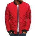 thumbnail image 1 of Dellytop Mens Bomber Jacket Diamond Quilted Fall Winter Coats Outwear, 1 of 2