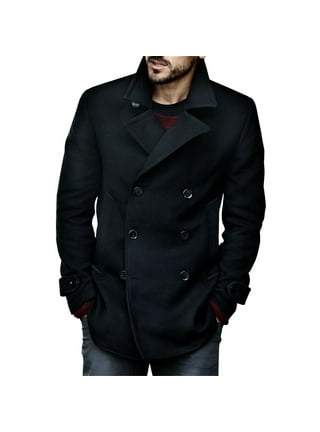 FchengtaiS Men's Double Breasted Trench Coat