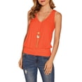 thumbnail image 1 of Dellytop Women V-Neck Sleeveless Tunic Knit Tank Top, 1 of 3