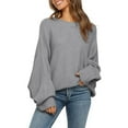 thumbnail image 1 of Dellytop Women's Long Balloon Sleeve Pullover Sweaters, 1 of 4