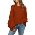 thumbnail image 1 of Dellytop Women's Long Balloon Sleeve Pullover Sweaters, 1 of 4