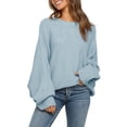 thumbnail image 1 of Dellytop Women's Long Balloon Sleeve Pullover Sweaters, 1 of 4