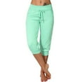 thumbnail image 1 of Dellytop Womens Capri Loose Drawstring Pajama Pants With Pockets, 1 of 4
