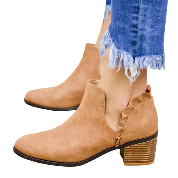 Dellytop Womens Chunky Platform Heels
