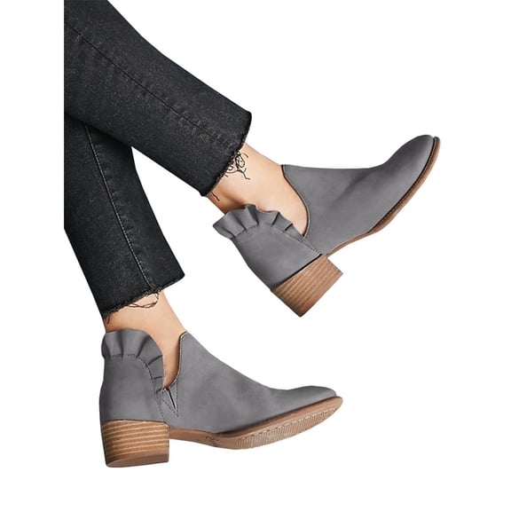 Dellytop Womens Chunky Platform Heels