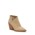 thumbnail image 1 of Dellytop Womens Cutout Pointed Toe Block Stacked Chunky Heel Side Zipper Ankle Boots, 1 of 5